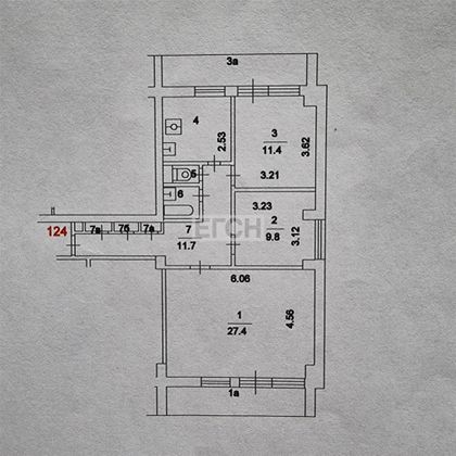 Продажа 3-комнатной квартиры 76,4 м², 6/16 этаж