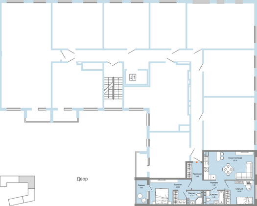 Продажа 3-комнатной квартиры 67 м², 6/9 этаж