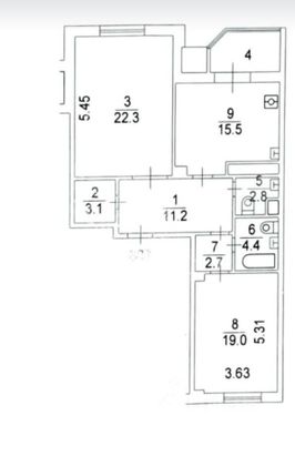 Продажа 2-комнатной квартиры 83,5 м², 5/21 этаж