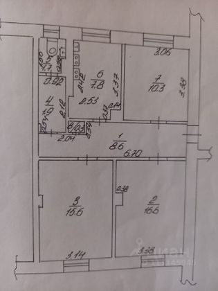 Продажа 2-комнатной квартиры 45 м², 1/2 этаж