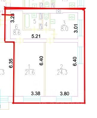 Продажа 2-комнатной квартиры 67,5 м², 4/8 этаж