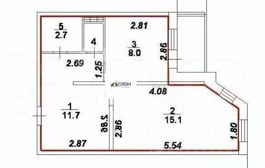 Продажа 1-комнатной квартиры 39 м², 4/17 этаж