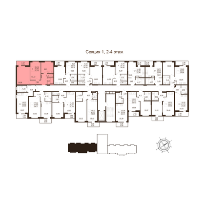 Продажа 2-комнатной квартиры 51,7 м², 3/11 этаж