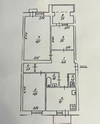 Продажа 3-комнатной квартиры 68 м², 4/5 этаж