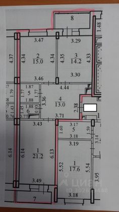 Продажа 2-комнатной квартиры 80 м², 8/10 этаж