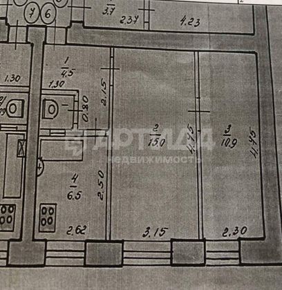 Продажа 2-комнатной квартиры 38 м², 2/3 этаж