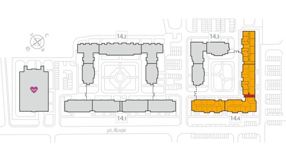 42,6 м², 1-комн. квартира, 3/8 этаж