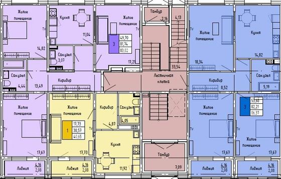 Продажа 3-комнатной квартиры 86,4 м², 1/4 этаж