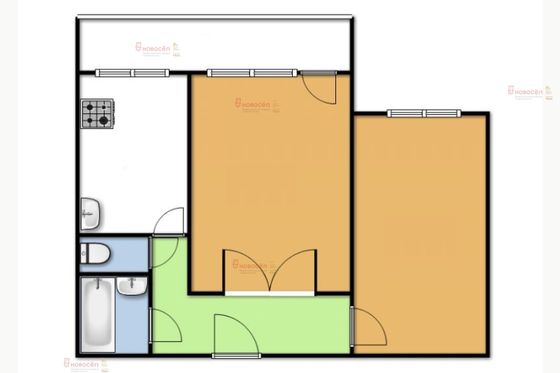 Продажа 2-комнатной квартиры 48 м², 3/10 этаж