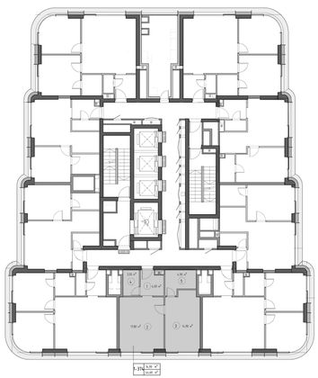 Продажа 1-комнатной квартиры 44,6 м², 41/53 этаж