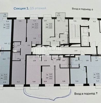 Продажа 3-комнатной квартиры 51 м², 3/25 этаж