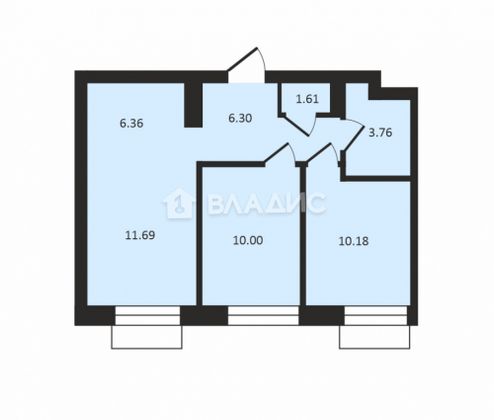 Продажа 3-комнатной квартиры 50,1 м², 3/25 этаж