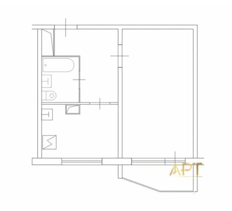 Продажа 1-комнатной квартиры 39,2 м², 6/17 этаж