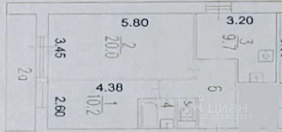 Продажа 2-комнатной квартиры 50 м², 1/16 этаж