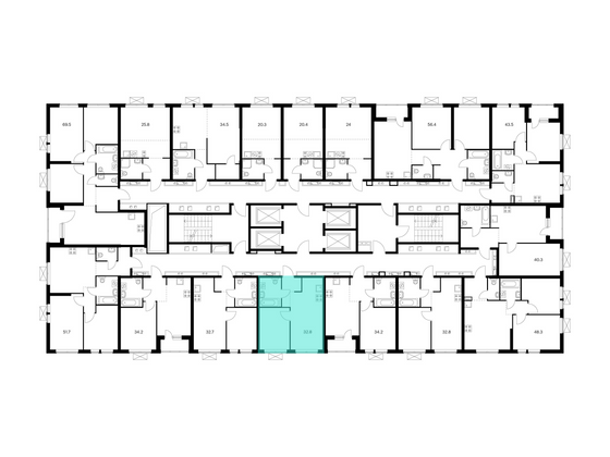 Продажа 1-комнатной квартиры 32,8 м², 14/28 этаж