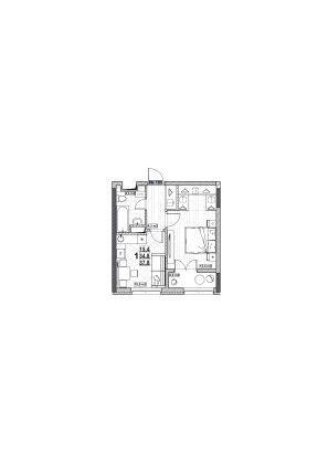 Продажа 1-комнатной квартиры 37,8 м², 13/24 этаж