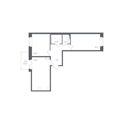 33,7 м², 1-комн. квартира, 9/11 этаж