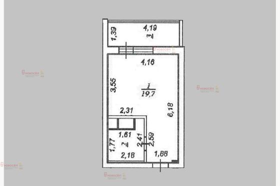 Продажа квартиры-студии 24 м², 11/25 этаж