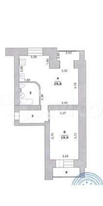 Продажа 2-комнатной квартиры 62 м², 6/14 этаж