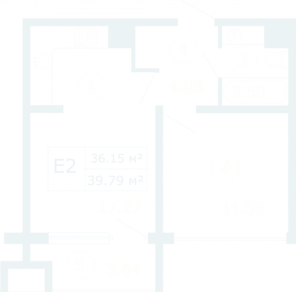 Продажа 1-комнатной квартиры 39,8 м², 1/12 этаж