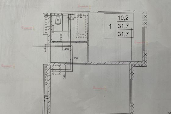 Продажа 1-комнатной квартиры 31,7 м², 5/5 этаж