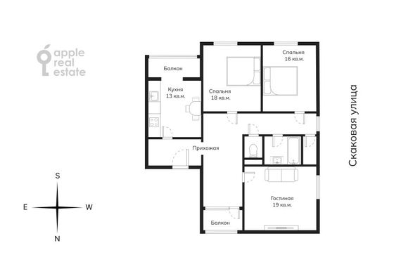 Аренда 3-комнатной квартиры 100 м², 3/14 этаж