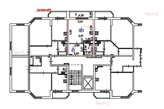 Продажа квартиры-студии 30,7 м², 3/9 этаж