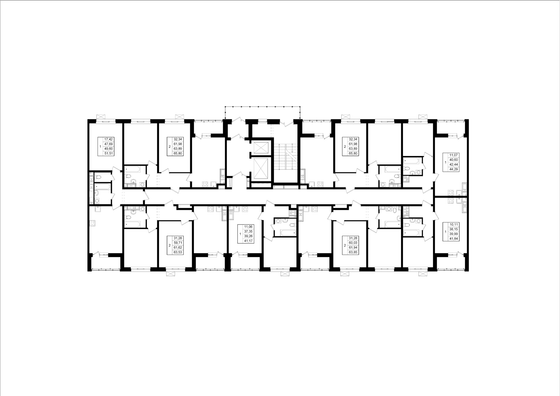 Продажа 1-комнатной квартиры 49,6 м², 13/13 этаж