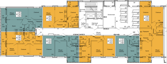 Продажа 2-комнатной квартиры 60,5 м², 2/17 этаж