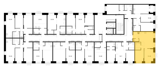 Продажа 2-комнатной квартиры 53,3 м², 9/10 этаж