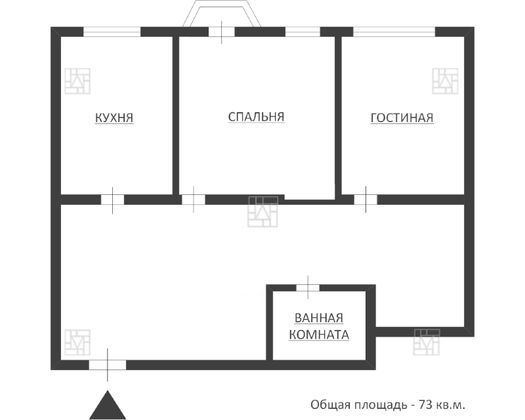 Продажа 2-комнатной квартиры 73 м², 8/33 этаж