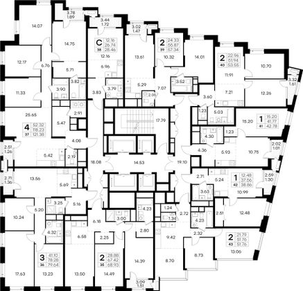 38,9 м², 1-комн. квартира, 7/32 этаж