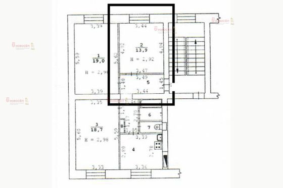 Продажа 1 комнаты, 13 м², 5/5 этаж