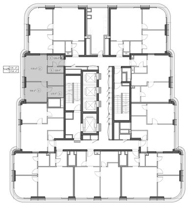 Продажа 1-комнатной квартиры 37,6 м², 47/53 этаж