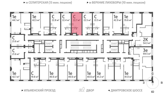 Продажа квартиры-студии 22,7 м², 32/32 этаж