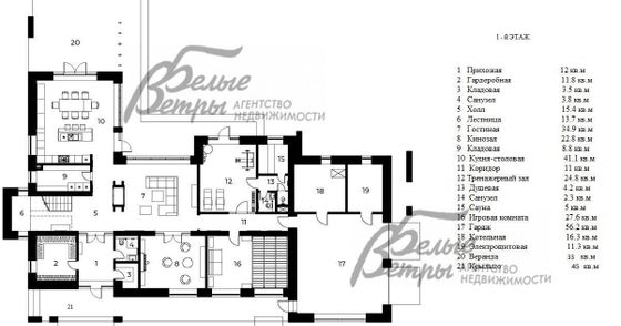 Аренда дома, 653 м², с участком 29 соток