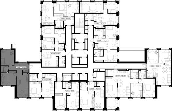 Продажа 2-комнатной квартиры 68,8 м², 3/15 этаж