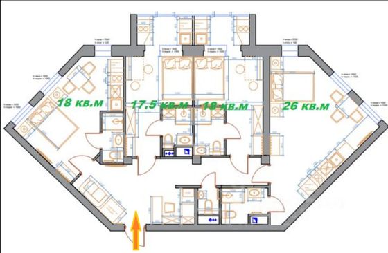 Продажа 4-комнатной квартиры 102 м², 9/9 этаж