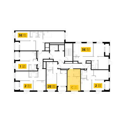 Продажа квартиры-студии 26 м², 2/11 этаж