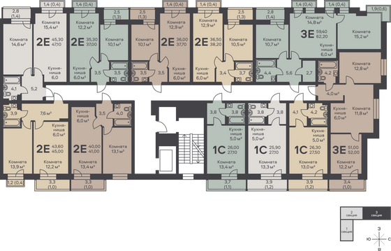 Продажа квартиры-студии 38,2 м², 6/6 этаж