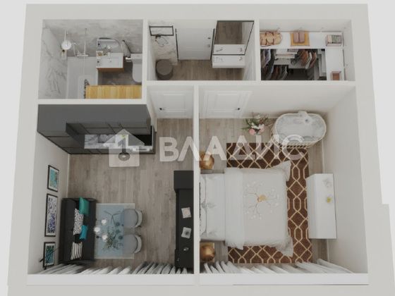 Продажа 1-комнатной квартиры 34,6 м², 4/5 этаж