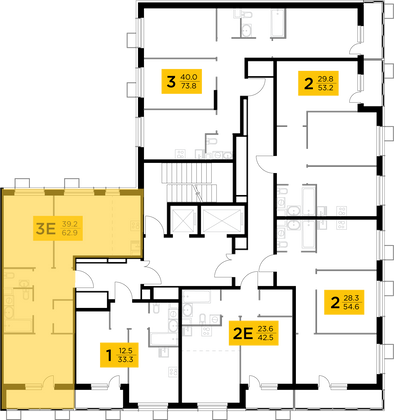 Продажа 3-комнатной квартиры 62,9 м², 9/13 этаж