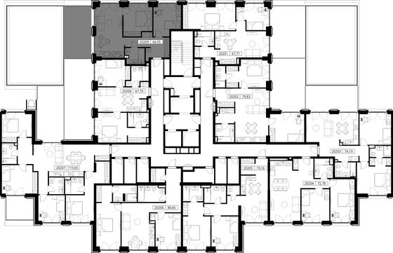 Продажа 3-комнатной квартиры 66,9 м², 2/15 этаж