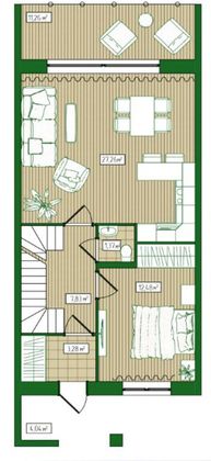 Продажа многокомнатной квартиры 106 м², 1/2 этаж