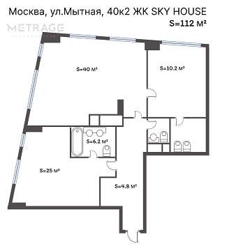 Продажа 3-комнатной квартиры 112 м², 17/22 этаж