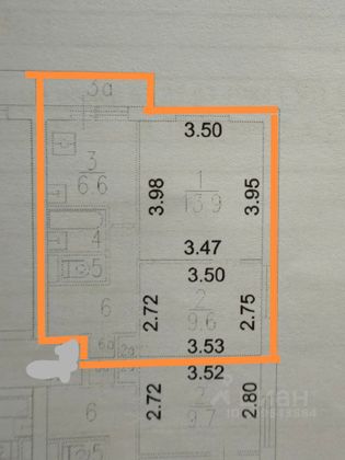 Продажа 2-комнатной квартиры 38,8 м², 9/12 этаж