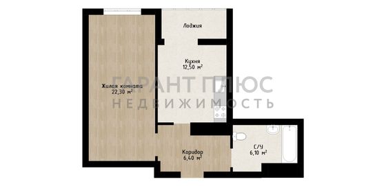 Продажа 1-комнатной квартиры 45 м², 17/25 этаж