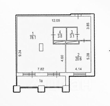 Продажа 3-комнатной квартиры 106 м², 23/23 этаж