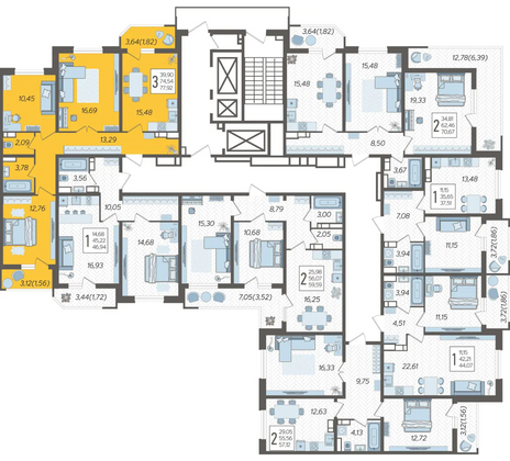 Продажа 3-комнатной квартиры 77,9 м², 7/23 этаж