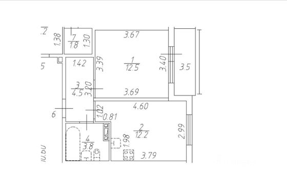 Продажа 1-комнатной квартиры 33 м², 2/5 этаж